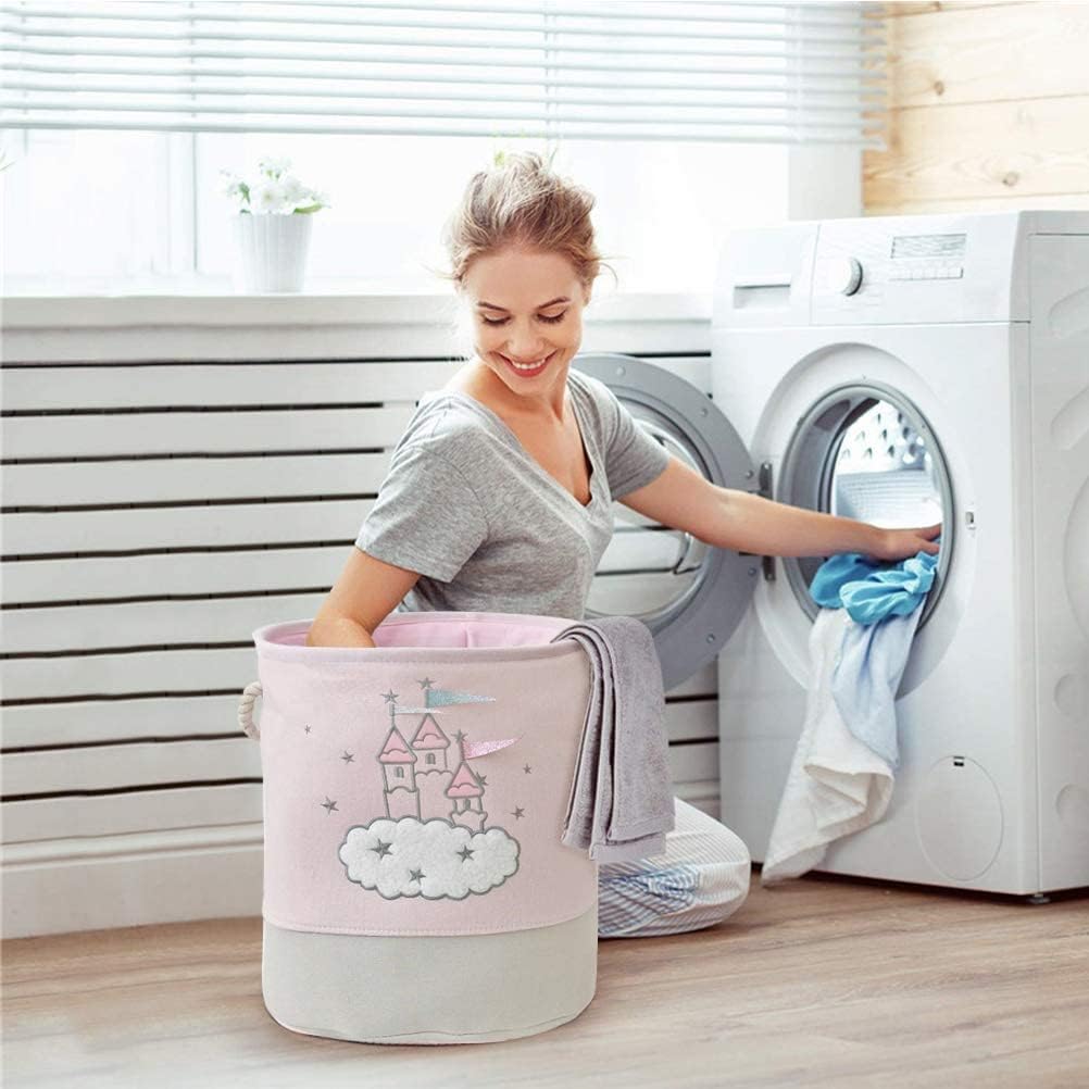 Large Pink Laundry Basket Kids - Baby Clothes Organiser review and price