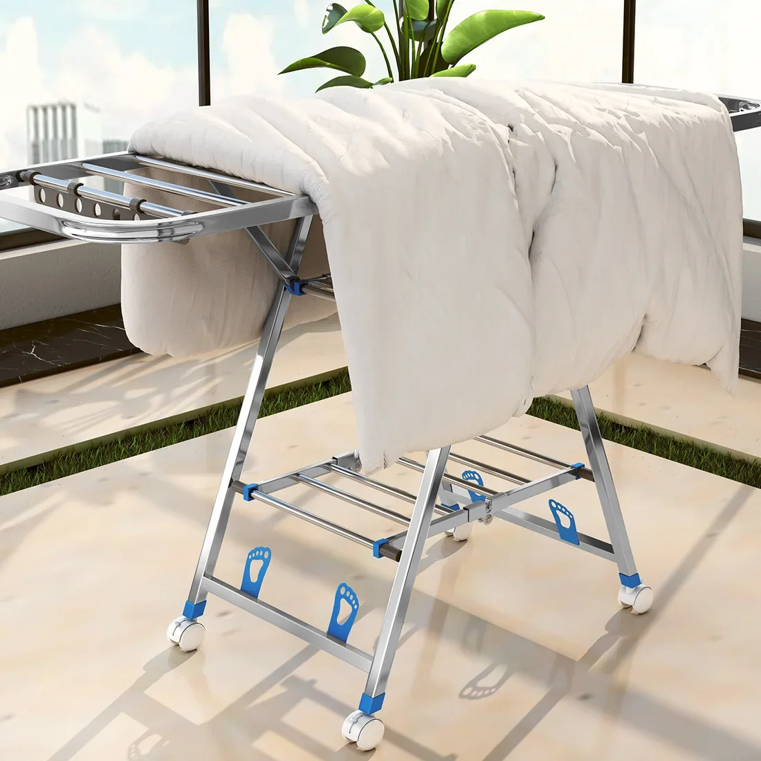 Stainless steel drying clothes - Baby Clothing Rack review and price