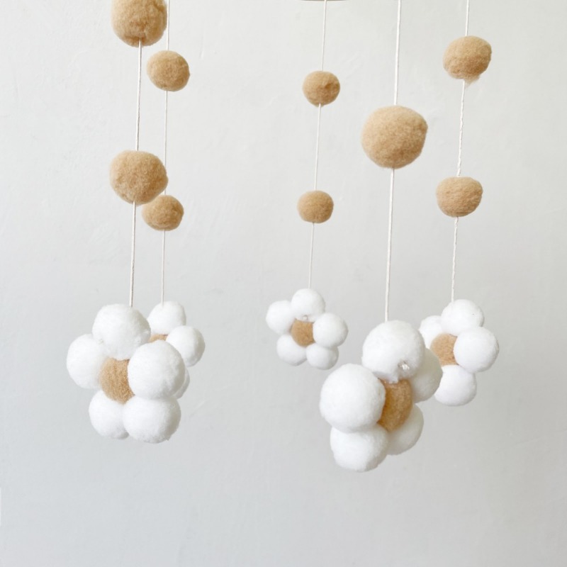 Ins Nordic Fur Ball Flower Win - Baby Clothing Stores review and price