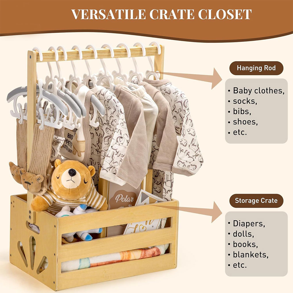 2025 Large Wooden Baby Product - Baby Clothing Rack review and price
